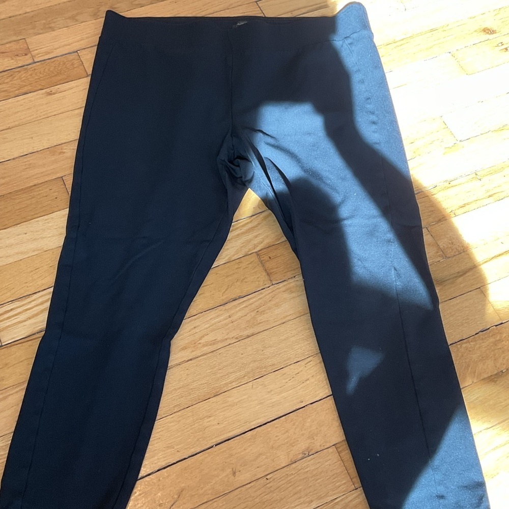 Black stretch skinny dress pants